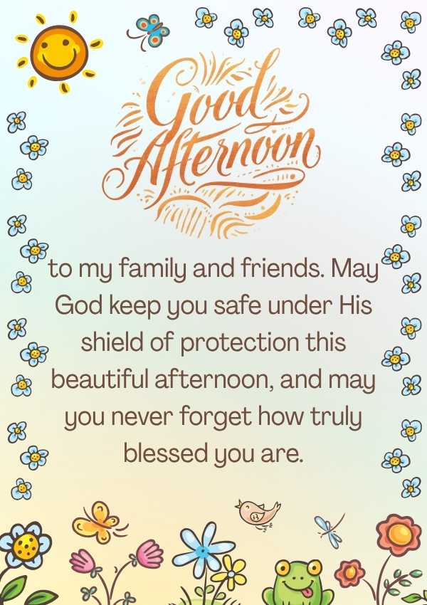 Good Afternoon Messages for Family and Friends