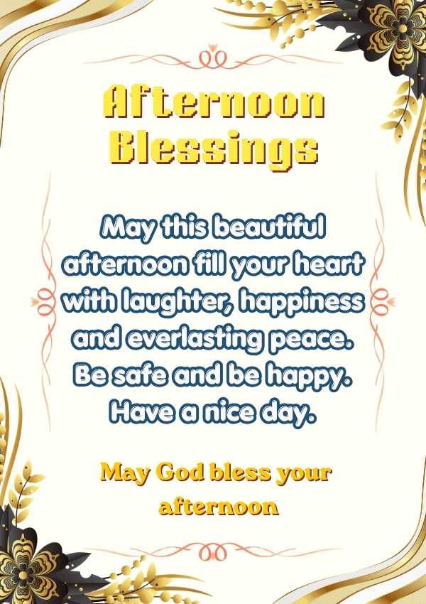 Good Afternoon Blessings Image