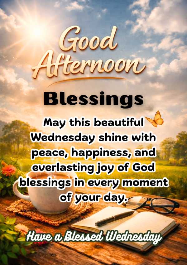 Wednesday Afternoon Blessings