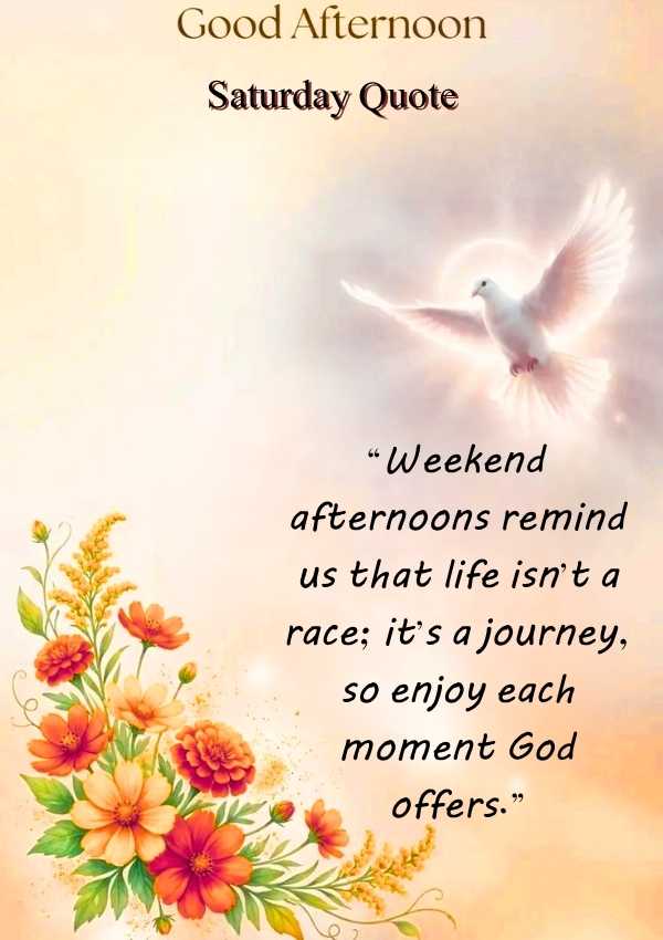 Good Afternoon Saturday Quotes