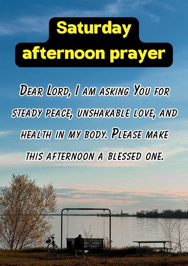 Blessed Saturday Afternoon Prayer