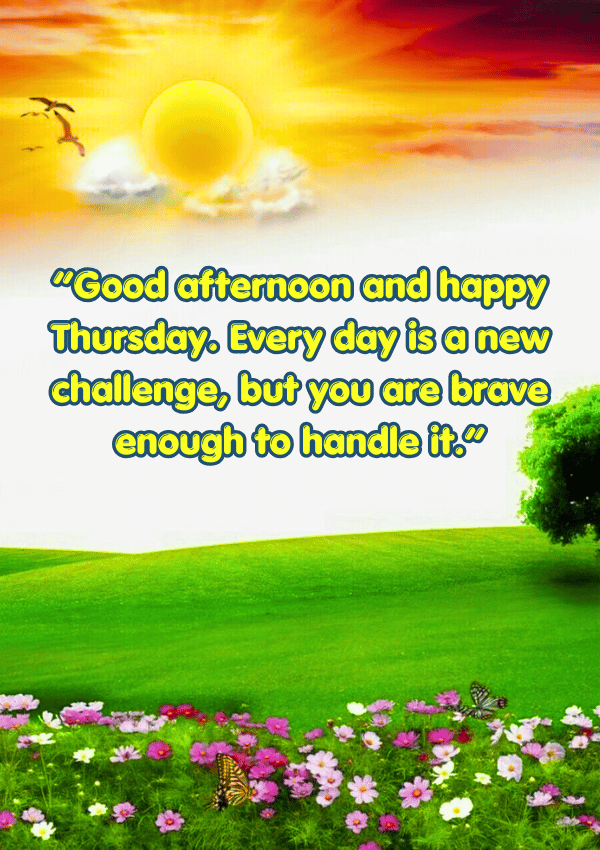 Thursday Afternoon Quotes​ and blessings image