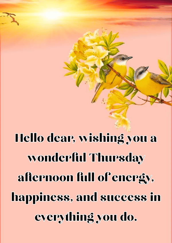 Good Afternoon Thursday Greetings