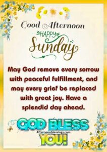 Happy Sunday Afternoon Blessings