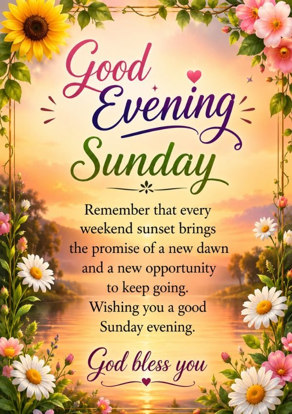 Good Evening Sunday Blessings