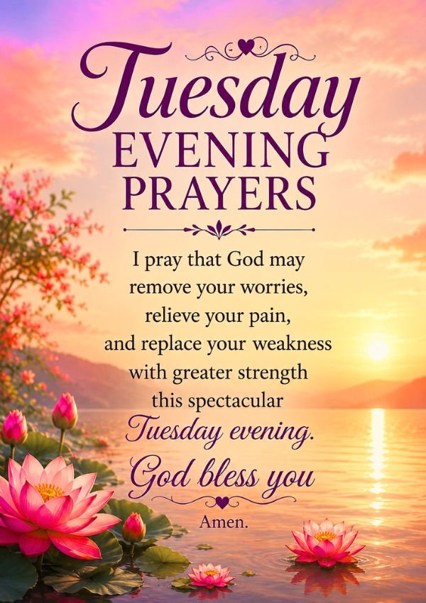 Powerful Tuesday Evening Blessings and Prayers