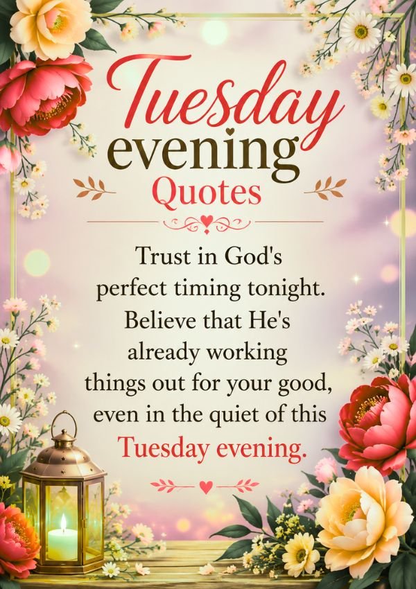 Happy Tuesday Evening Quotes