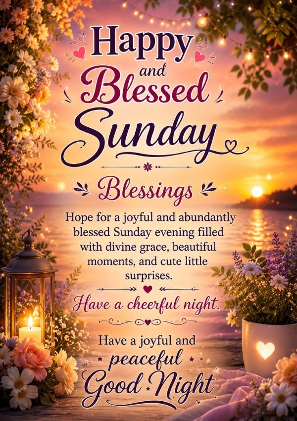Happy Sunday Evening Blessings