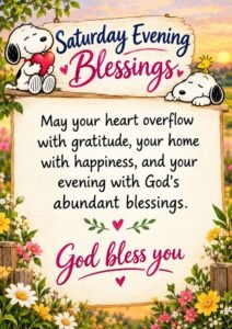 Saturday Evening Blessings​ image