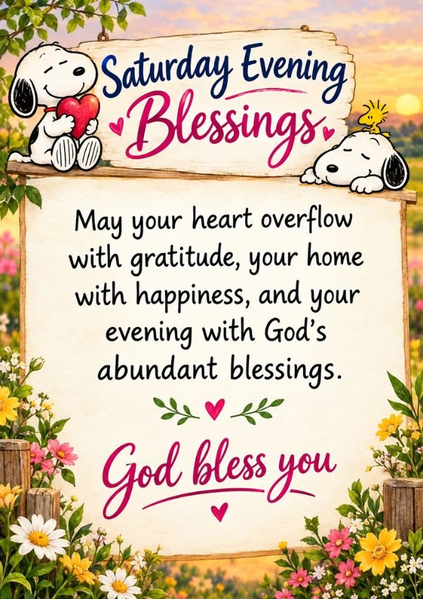 Saturday Evening Blessings​ image