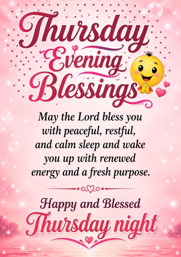 Happy and Blessed Thursday Evening Blessings