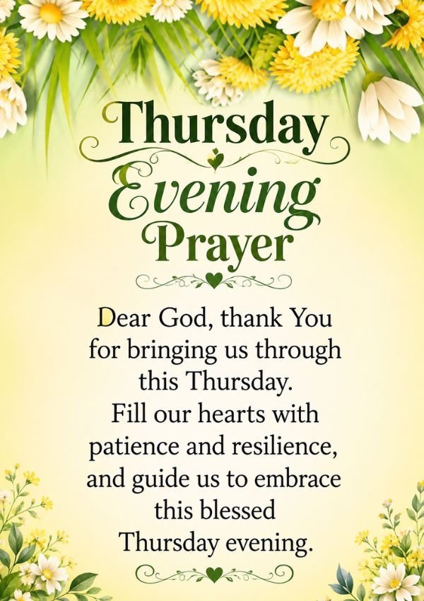 Powerful Thursday Evening Blessings and Prayers