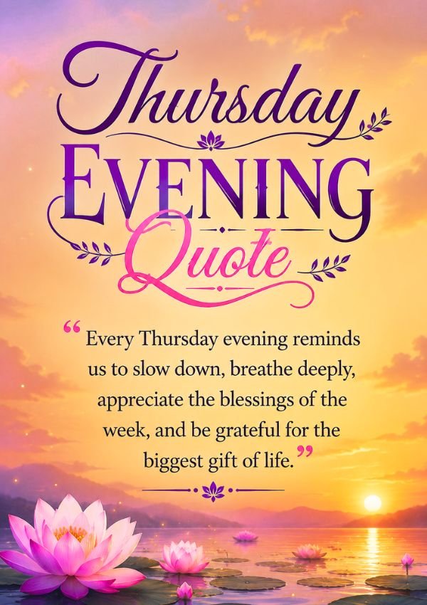 Positive Thursday Evening Quotes