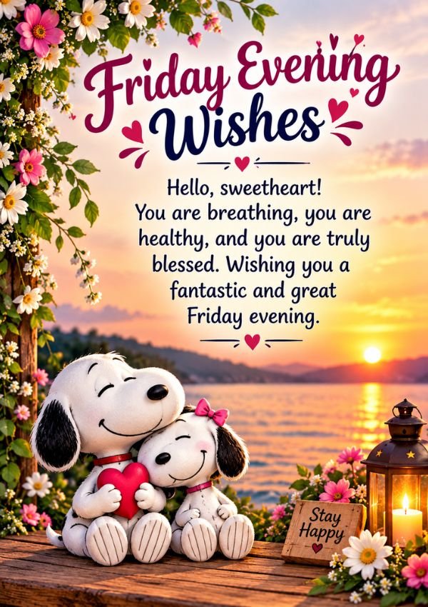 Friday evening greetings and wishes